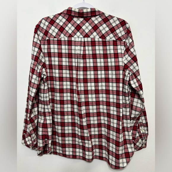 Talbots Plaid Flannel Button Up Shirt - Picture 5 of 8
